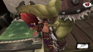 3d monster porno. Sex with a huge orc! Brought the girl to exhaustion!
