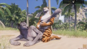 Wild Life / Lesbian Furrie Porn Tiger and Wolf Girl