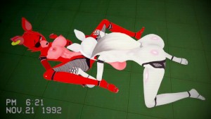 Five Nights at Freddy's Inspired - Lesbian Mangle x Foxy - Hentai