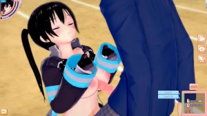 【エロゲーコイカツ！】炎炎ノ消防隊(Fire Force)環古達3DCG巨乳アニメ動画[Hentai Game Koikatsu! Tamaki Kotatsu (Anime 3DCG Video)]